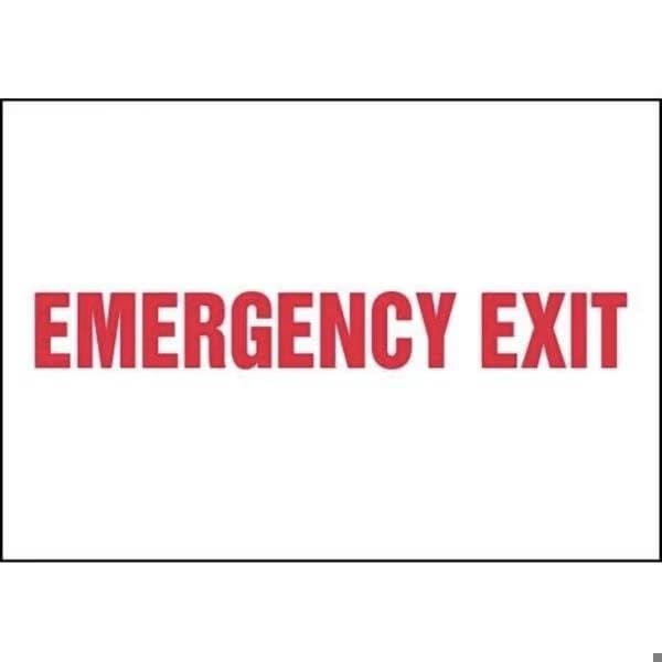 Accuform Exit Sign, Accu-Shield, 18 in W, 4 in H MEXT408XP - main